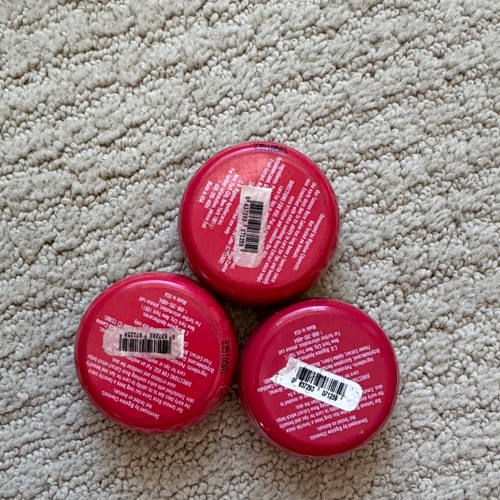 C.O. Bigelow Rose Salve Lip Balm - Red Lot of 3 Sealed Unopened - Picture 2 of 4